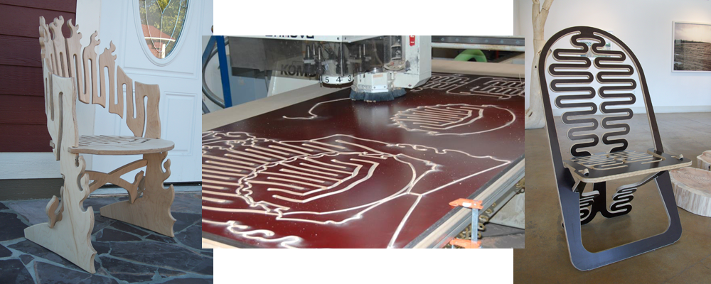 flat pack bent plywood chairs